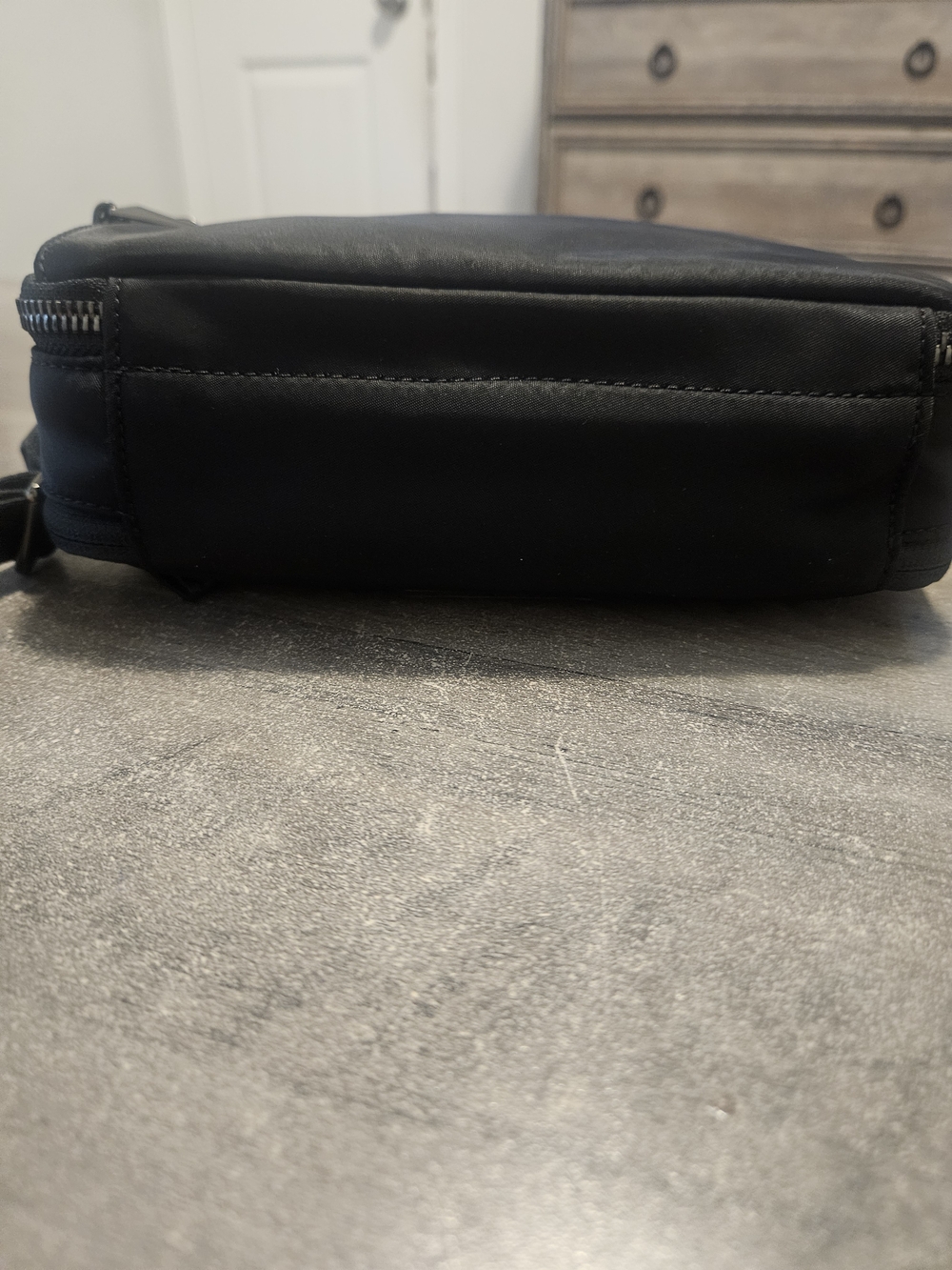 Tumi Black Nylon Crossbody Bag with Gunmetal  Hardware. Voyageur Collection - Picture 13 of 13